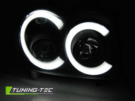 Fari Anteriori CHRYSLER JEEP GRAND CHEROKEE 05-08 BLACK TUBE LIGHT