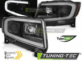 Fari Anteriori CHRYSLER JEEP GRAND CHEROKEE 11-13 BLACK TUBE LIGHT SEQ