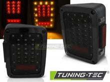 Carica l&#39;immagine nel visualizzatore di Gallery, Fanali Posteriori CHRYSLER JEEP WRANGLER JK 07-18 LED SMOKE