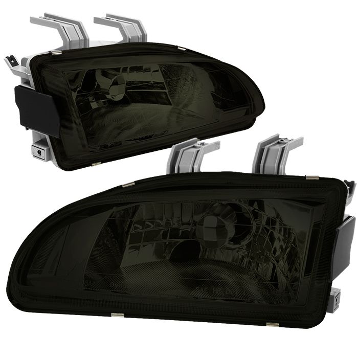 Fari Anteriori SK-Import Cromati Lente Fumé Honda Civic EG EH EJ