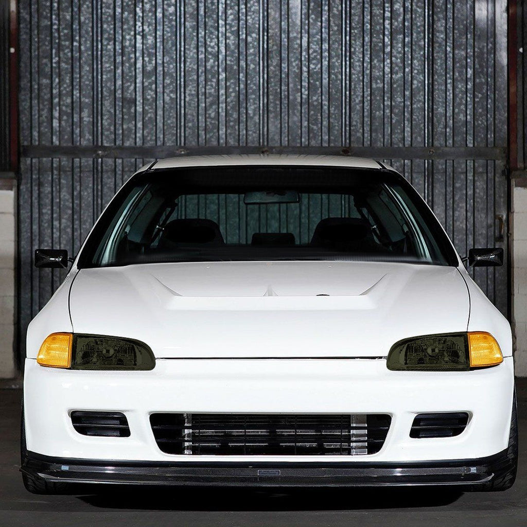 Fari Anteriori SK-Import Cromati Lente Fumé Honda Civic EG EH EJ - foto 3