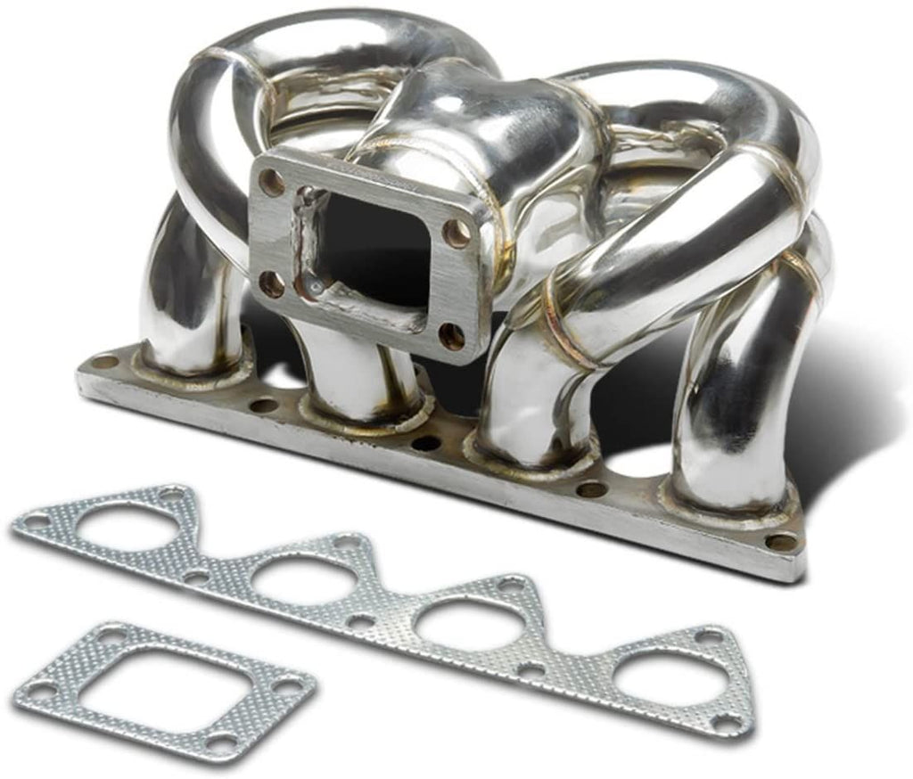 Collettore di Scarico per Turbo Ram Horn SK-Import Acciaio Inox Honda Civic Integra Flangia T3