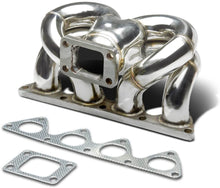 Collettore di Scarico per Turbo Ram Horn SK-Import Acciaio Inox Honda Civic Integra Flangia T3