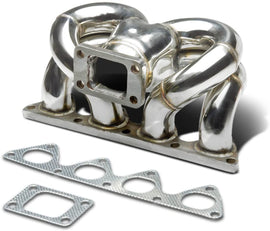 Collettore di Scarico per Turbo Ram Horn SK-Import Acciaio Inox Honda Civic Integra Flangia T3