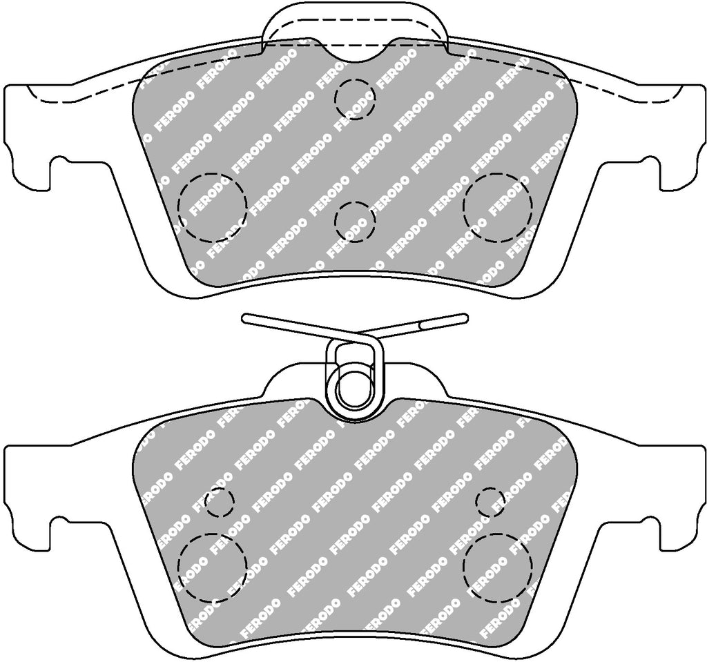 Pastiglie freni Ferodo DS2500 posteriori Mazda Mazda 3 BK/BL