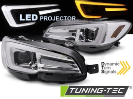 Fari Anteriori LED DRL CHROME per SUBARU WRX VA GJ 14-22