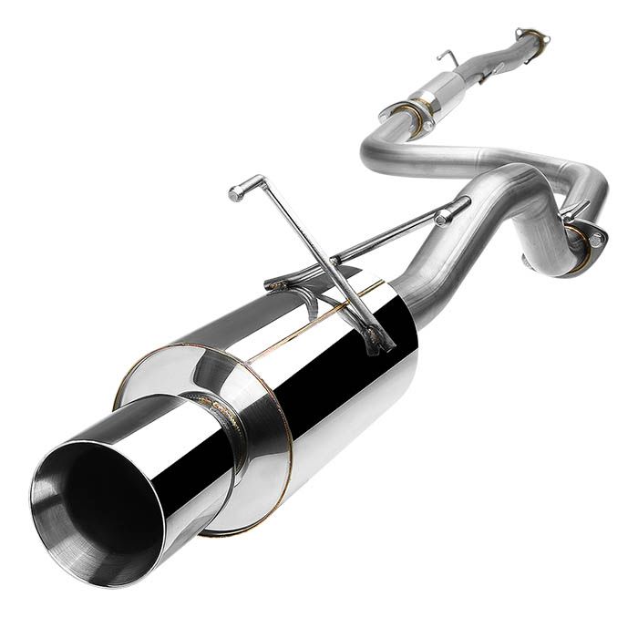 Scarico Cat-Back Terminale Arrotolato SK-Import Honda Civic EG EH EJ EK 57mm Inox