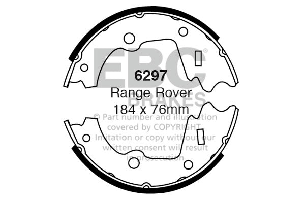 Ganasce freno EBC posteriori per Land Rover Range Rover