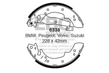 Ganasce freno EBC posteriori per Peugeot 405