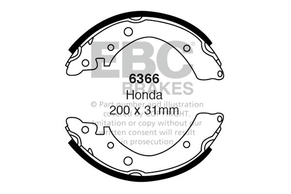 Ganasce freno EBC posteriori per Honda Civic Shuttle EE