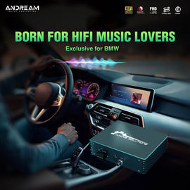 Andream Display Touchscreen Android Auto Hi-Fi DSP BMW EVO CarPlay Navigazione