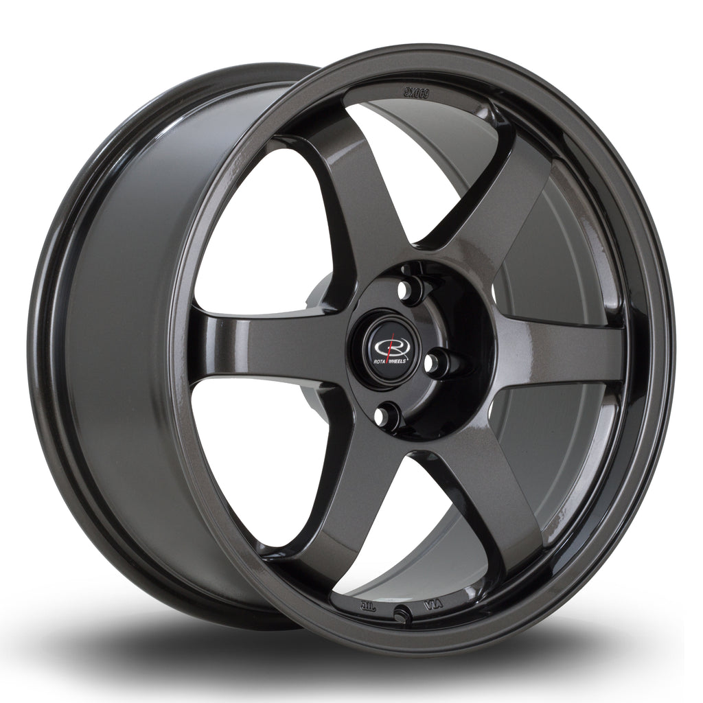 Cerchio in lega Rota Wheels Grid 18x8.5 5x100 ET35 Gunmetal