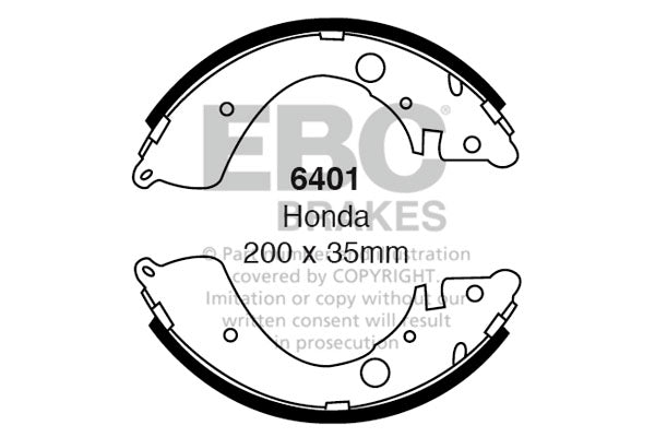 Ganasce freno EBC posteriori per Honda HR-V GH4