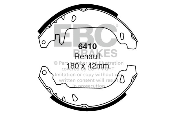 Ganasce freno EBC posteriori per Renault Twingo
