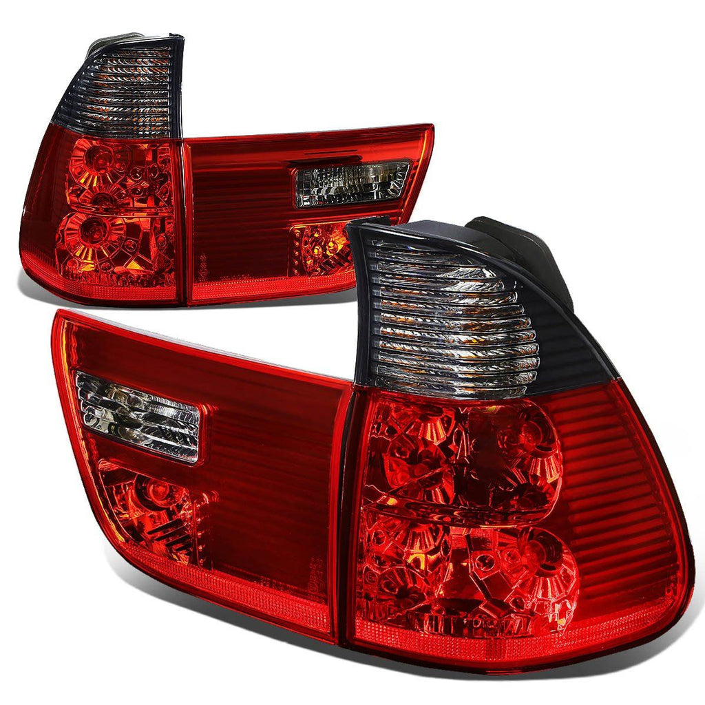 Fanali Posteriori SK-Import Lente Rossa e Fumé BMW X5 E53 Pre LCI