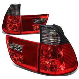 Fanali Posteriori SK-Import Lente Rossa e Fumé BMW X5 E53 Pre LCI