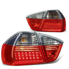 Fanali Posteriori LED SK-Import Lente Fumé e Rossa BMW Serie 3 E90 Pre Facelift