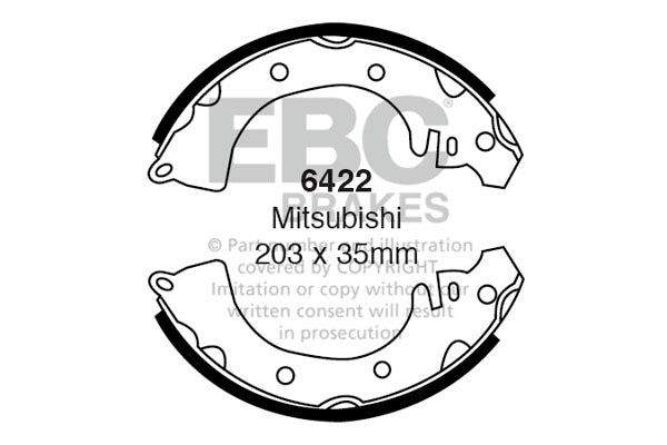 Ganasce freno EBC posteriori per Mitsubishi Space Wagon