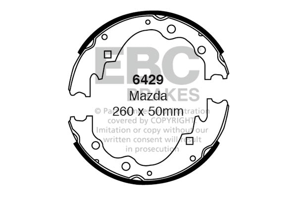 Ganasce freno EBC posteriori per Mazda Bongo
