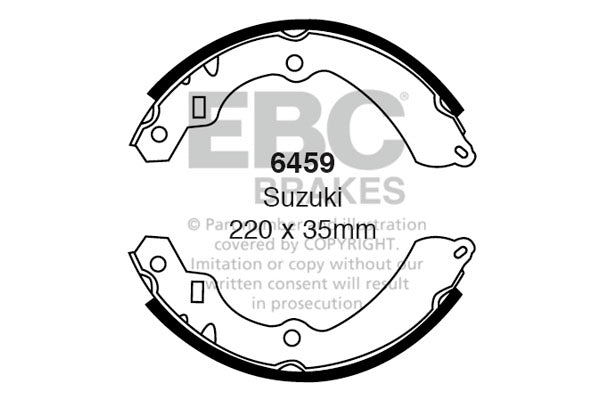 Ganasce freno EBC posteriori per Suzuki Vitara TA01