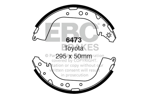 Ganasce freno EBC posteriori per Toyota 4 Runner VZN185