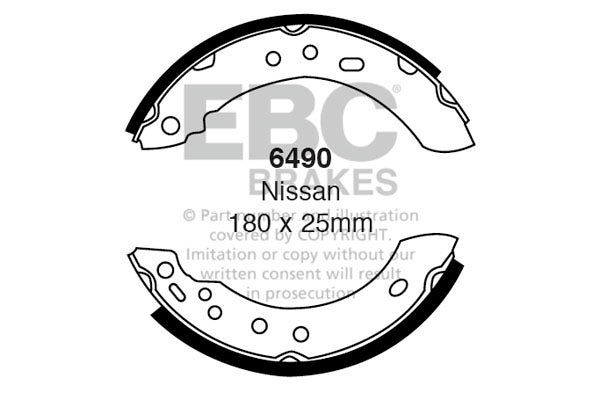 Ganasce freno EBC posteriori per Nissan Micra (K11)