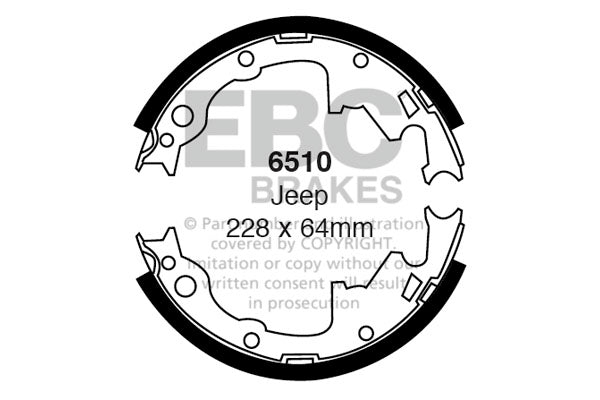 Ganasce freno EBC posteriori per Jeep Wrangler
