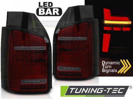 Fanali Posteriori VW T5 04.03-09 RED SMOKE FULL LED Sequenziali INDICATOR