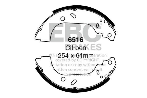 Ganasce freno EBC posteriori per Citroen Synergie