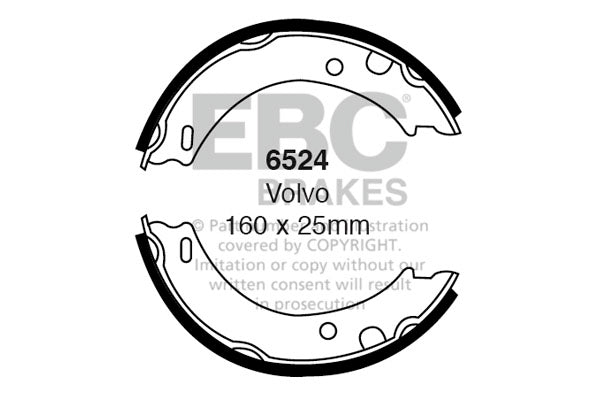 Ganasce freno EBC posteriori per Volvo 960