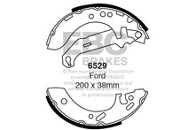 Ganasce freno EBC posteriori per Ford Escort Mk6