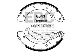 Ganasce freno EBC posteriori per Renault Laguna