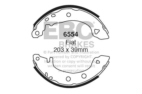 Ganasce freno EBC posteriori per Alfa Romeo 145