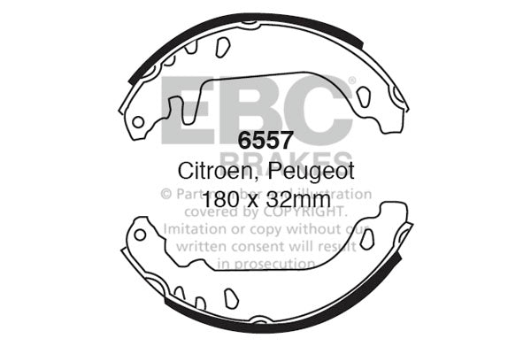 Ganasce freno EBC posteriori per Citroen Xsara