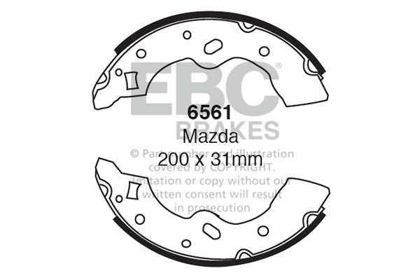 Ganasce freno EBC posteriori per Mazda Demio