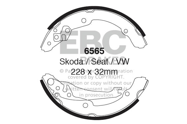 Ganasce freno EBC posteriori per Volkswagen Caddy Kombi