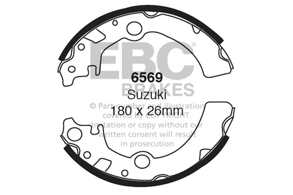 Ganasce freno EBC posteriori per Suzuki Wagonr