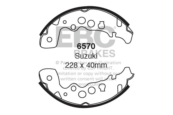 Ganasce freno EBC posteriori per Suzuki Grand Vitara TD32W