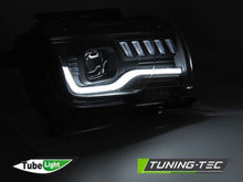 Carica l&#39;immagine nel visualizzatore di Gallery, Fari Anteriori CHEVROLET CAMARO 09-13 TUBE LIGHT Sequenziali BLACK