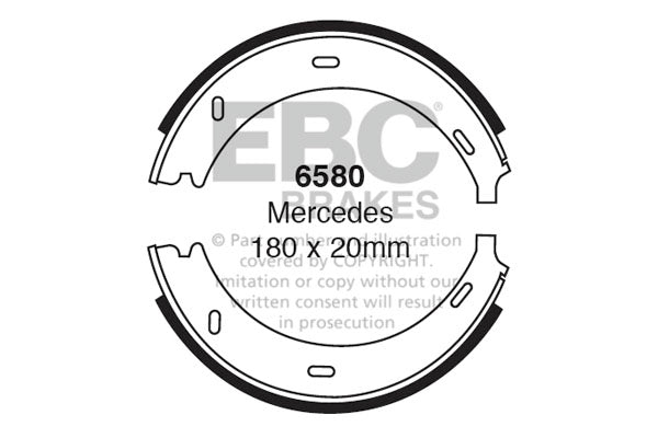 Ganasce freno EBC posteriori per Mercedes-Benz Classe V