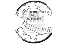 Ganasce freno EBC posteriori per Ford Fiesta Mk5