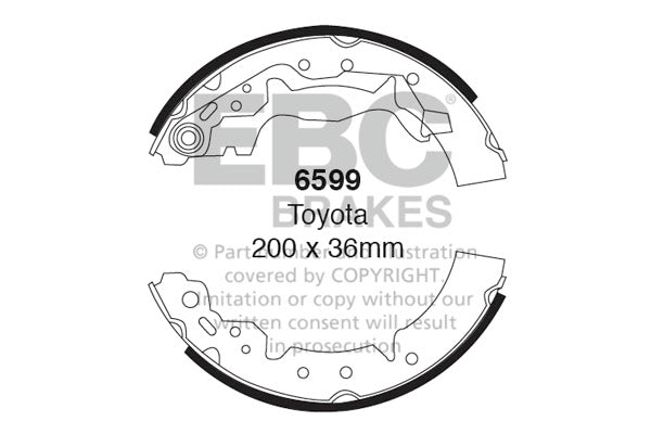 Ganasce freno EBC posteriori per Toyota Carina E AT191