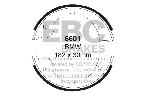 Ganasce freno EBC posteriori per BMW M3 E46