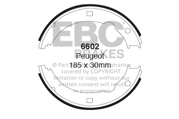 Ganasce freno EBC posteriori per Peugeot 406