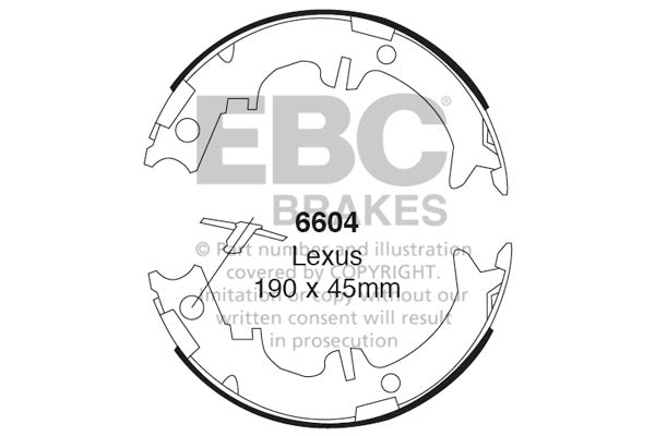 Ganasce freno EBC posteriori per Lexus GS300