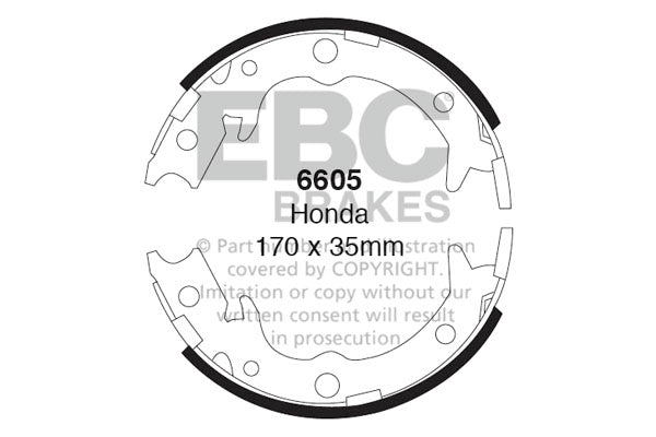 Ganasce freno EBC posteriori per Honda Legend
