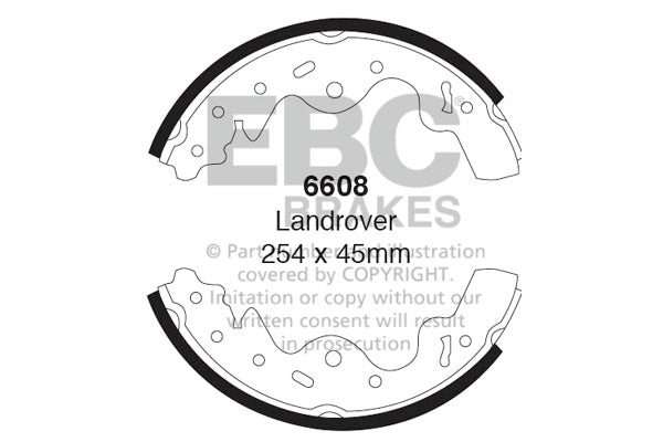 Ganasce freno EBC posteriori per Land Rover Freelander