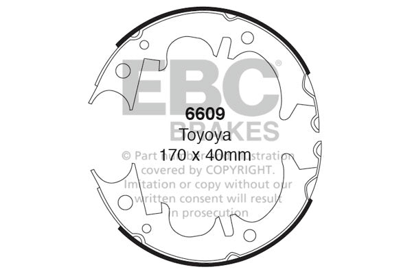 Ganasce freno EBC posteriori per Toyota Celica ST162