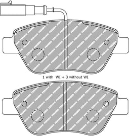 Pastiglie freni Ferodo DS Performance anteriori Fiat Grande Punto 199, Stilo 192, Panda 169, 500 312