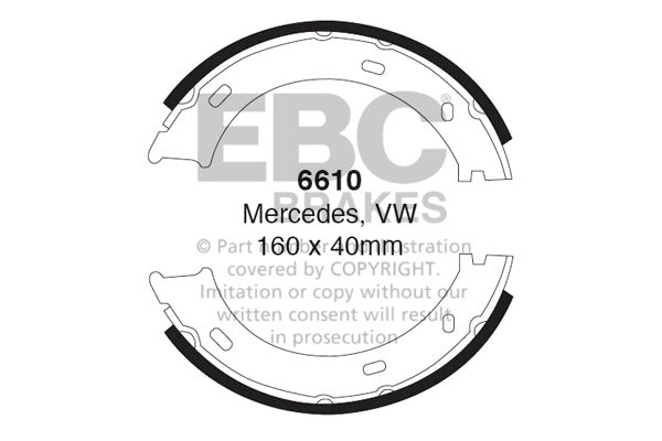 Ganasce freno EBC posteriori per Mercedes-Benz Gwagon (W461)